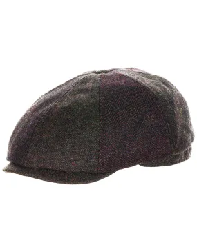 Men's Berrycloth Wool Blend Tweed Patchwork Ivy Cap