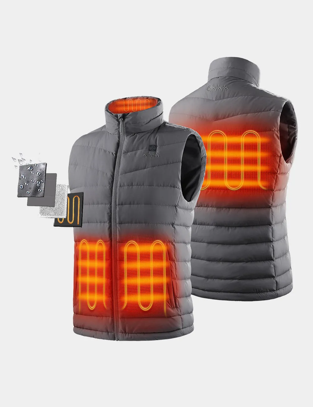 Men's Heated Lightweight Down Vest (Apparel Only)