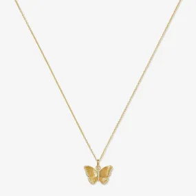 Neema butterfly charm necklace