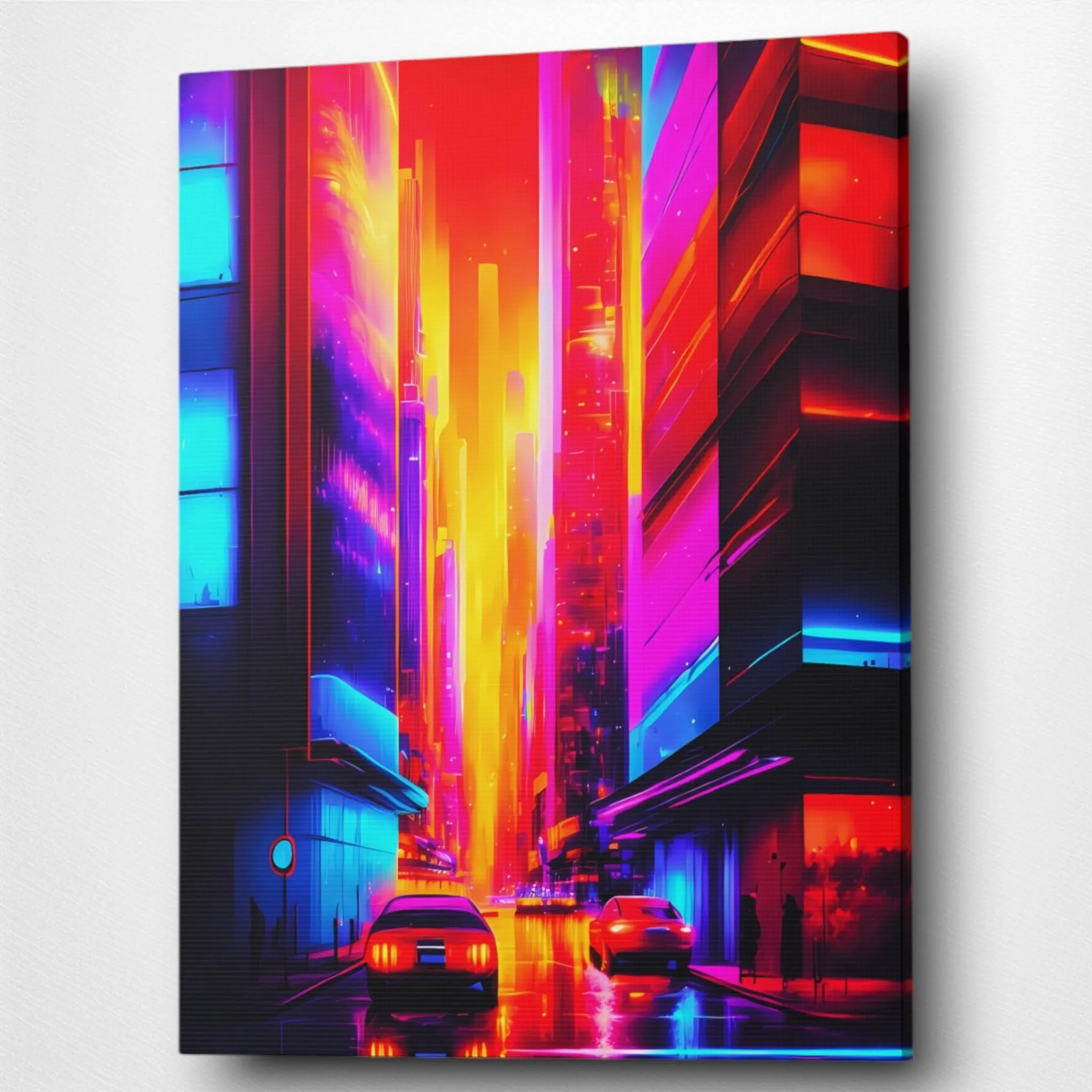 Orange City (Sci-Fi) Canvas