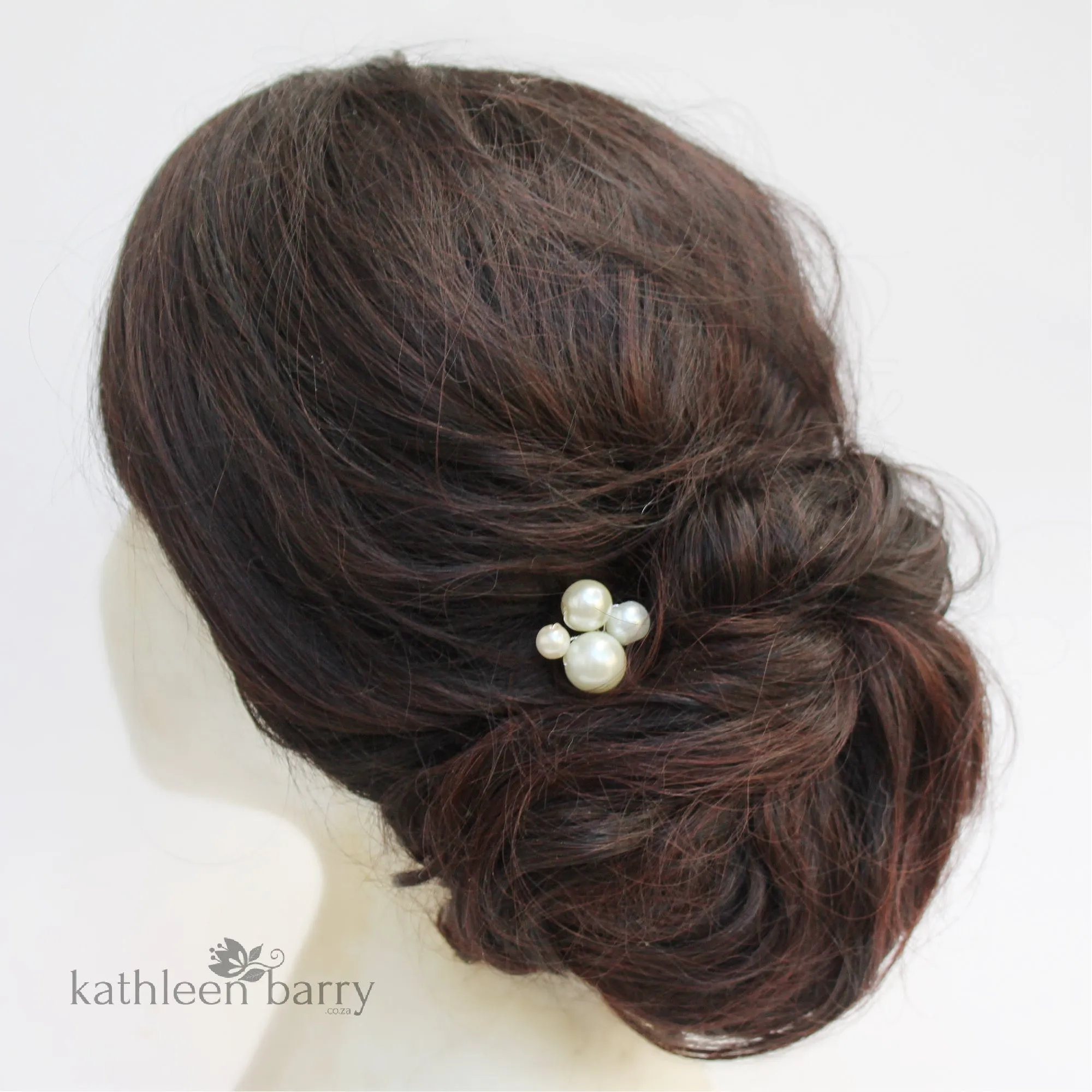 Oversize pearl hair pin - clusters or individual (sold separately) white or ivory options - PRICED FROM