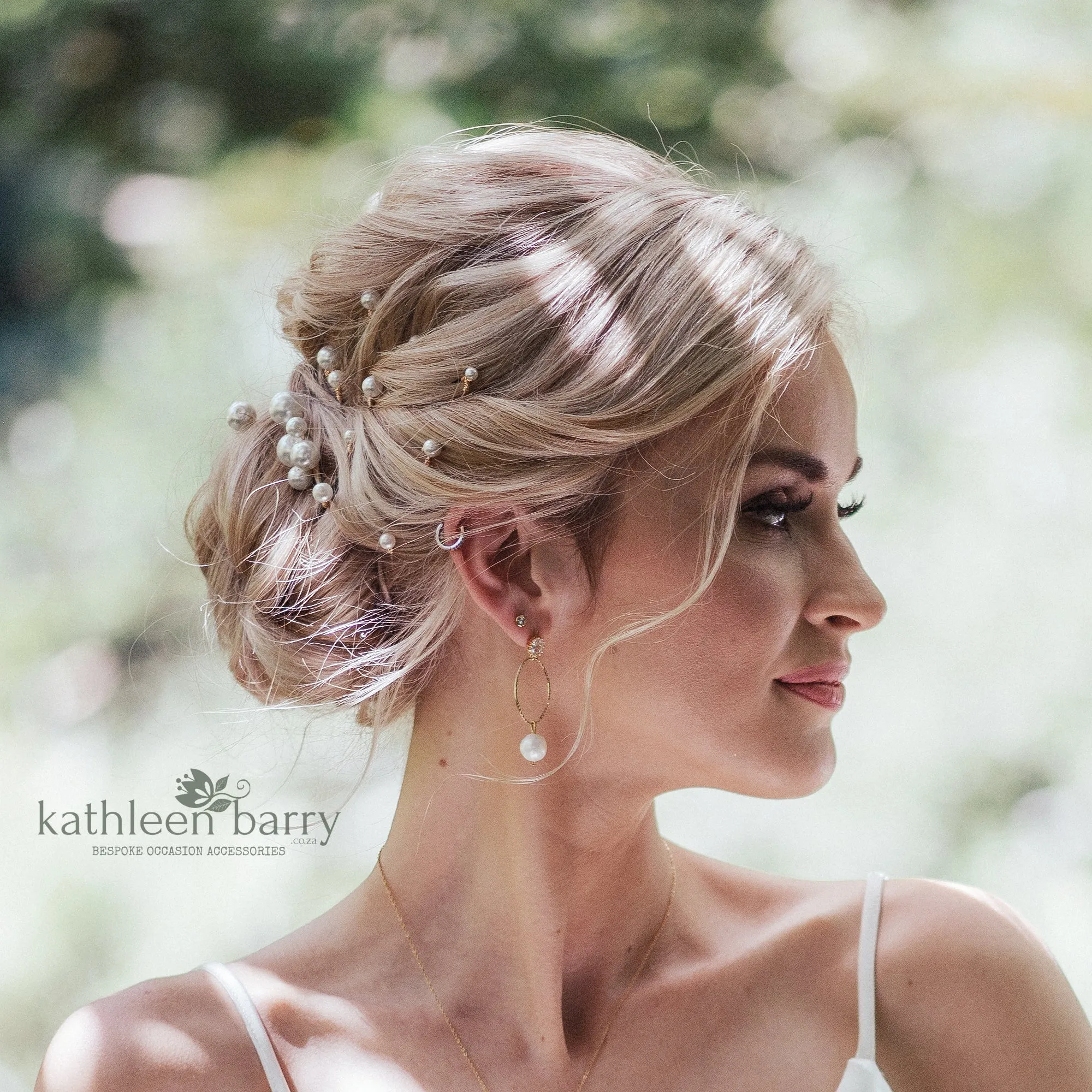 Oversize pearl hair pin - clusters or individual (sold separately) white or ivory options - PRICED FROM