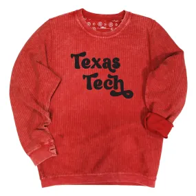 Pep Rally Crewneck Corded Fleece in Texas Tech University