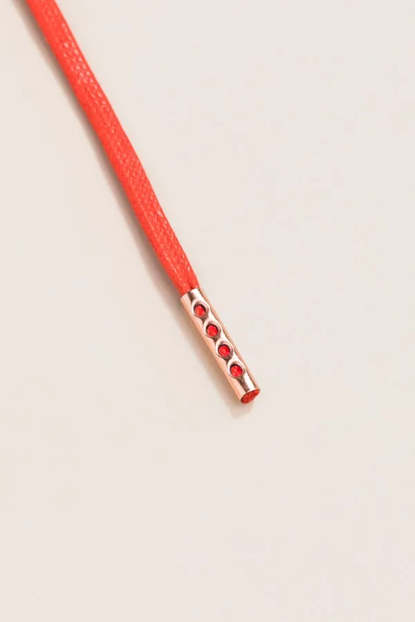 Pomegranate | 4 mm Round Waxed Shoelaces