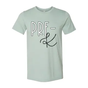 Pre-K Block Script T-Shirt