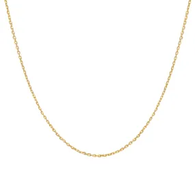 Silken Rolo Necklace | Solid 14k Gold