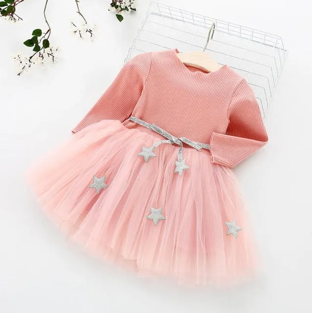 Silver Stars Tutu Dress