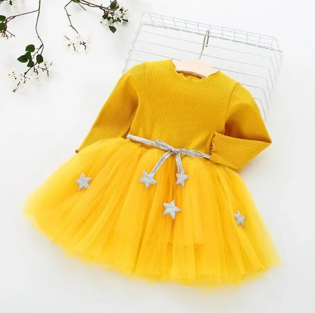 Silver Stars Tutu Dress