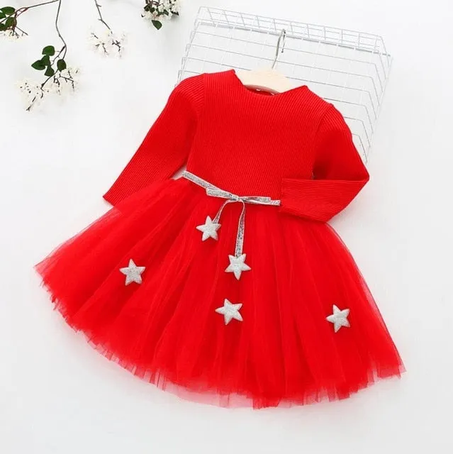 Silver Stars Tutu Dress