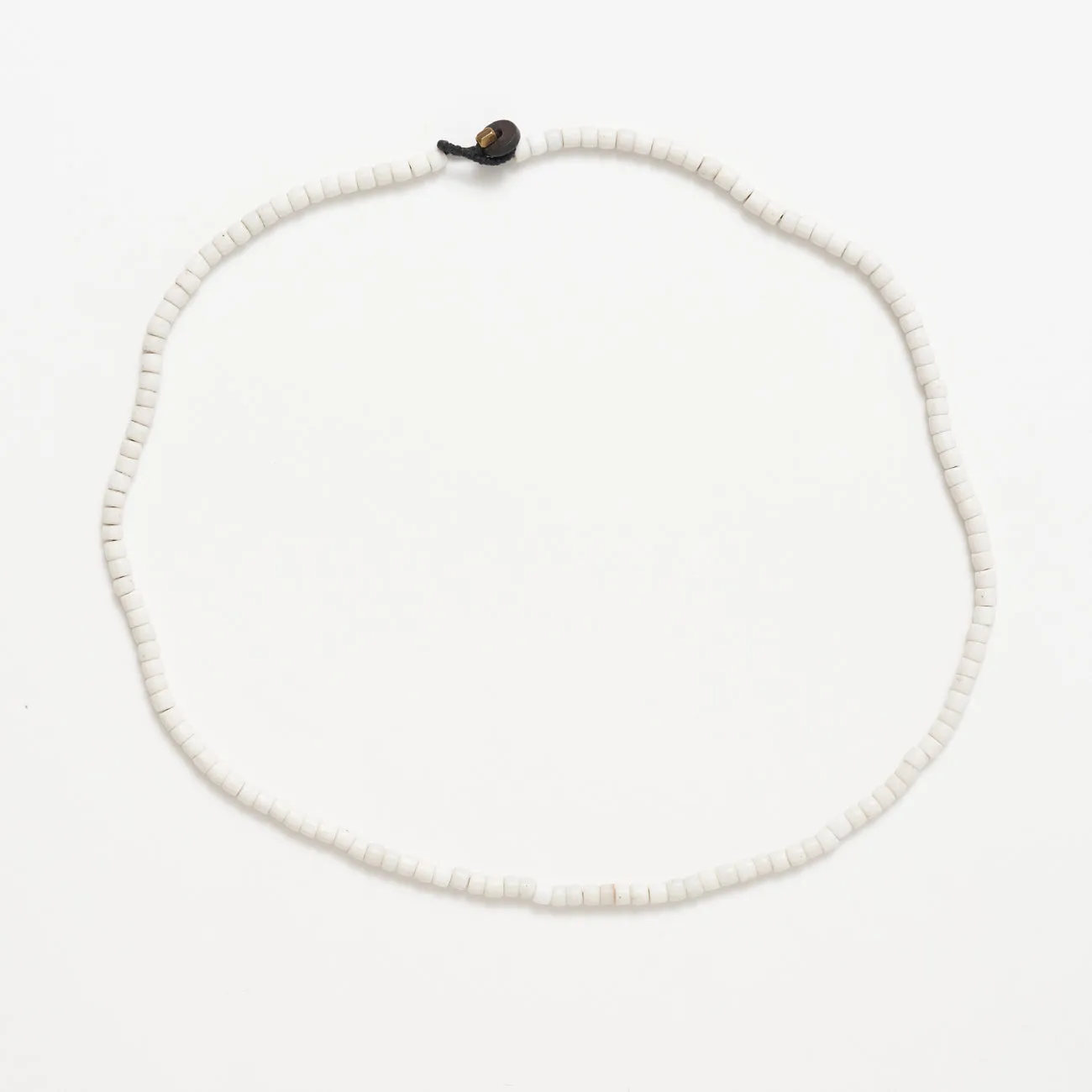 Single Strand Solid Necklace - White