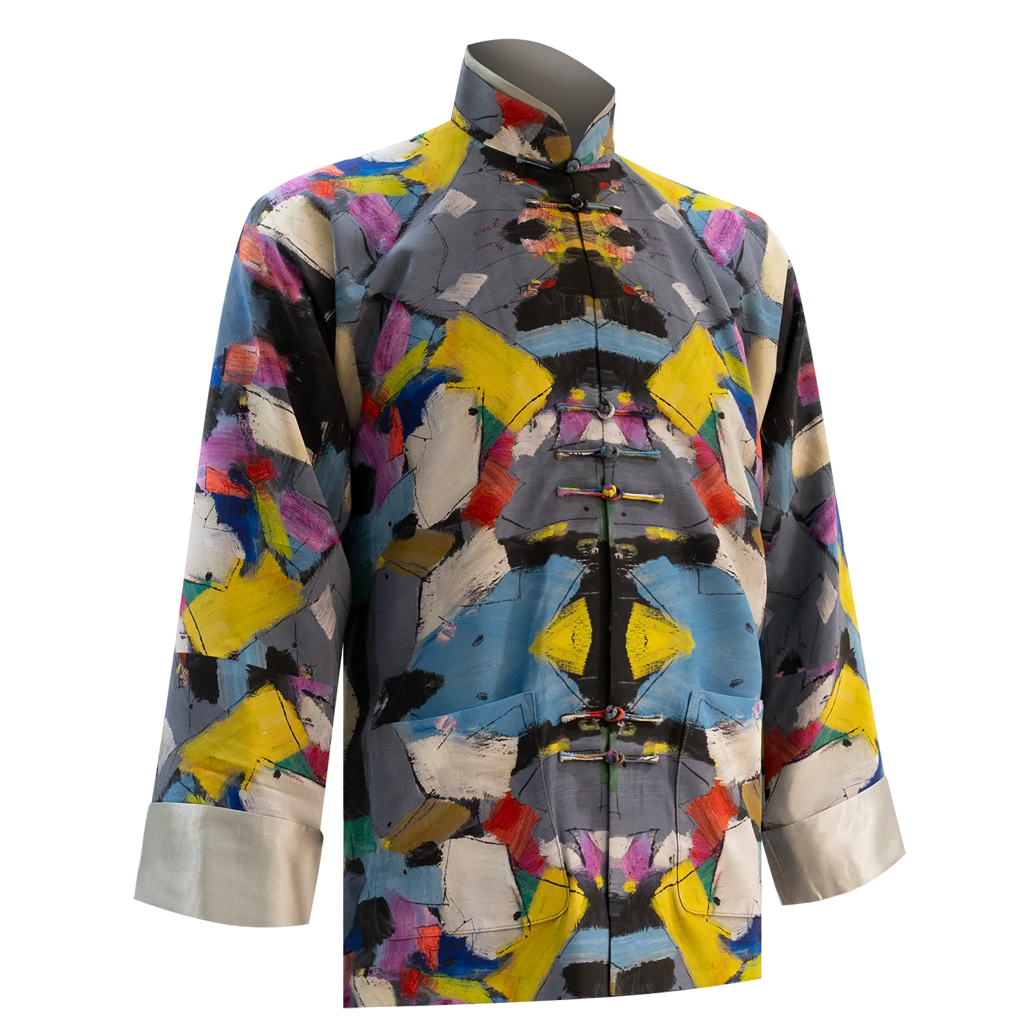 SPARKLE BY KAREN CHAN x HKMoA【PATCHWORK】100% Silk Tang Jacket / Kung Fu Jacket(百衲衣)(吳冠中)