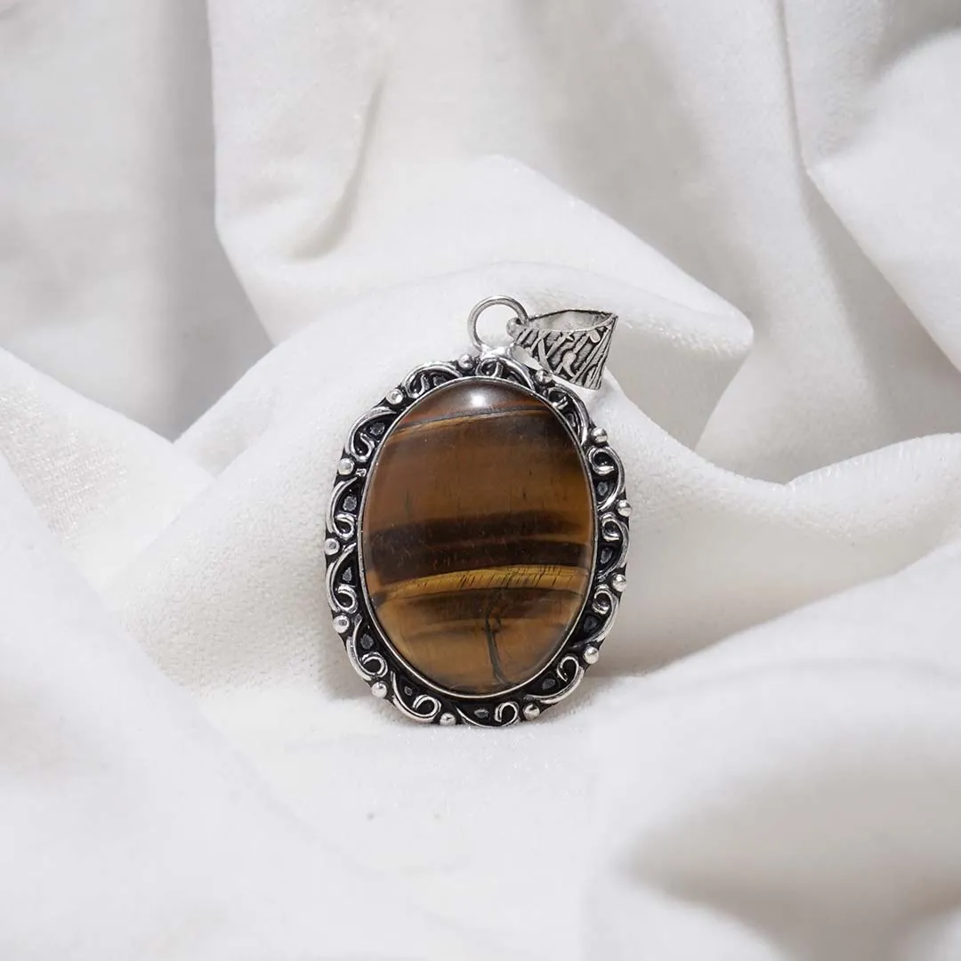 Tiger Eye Pendant (without chain)