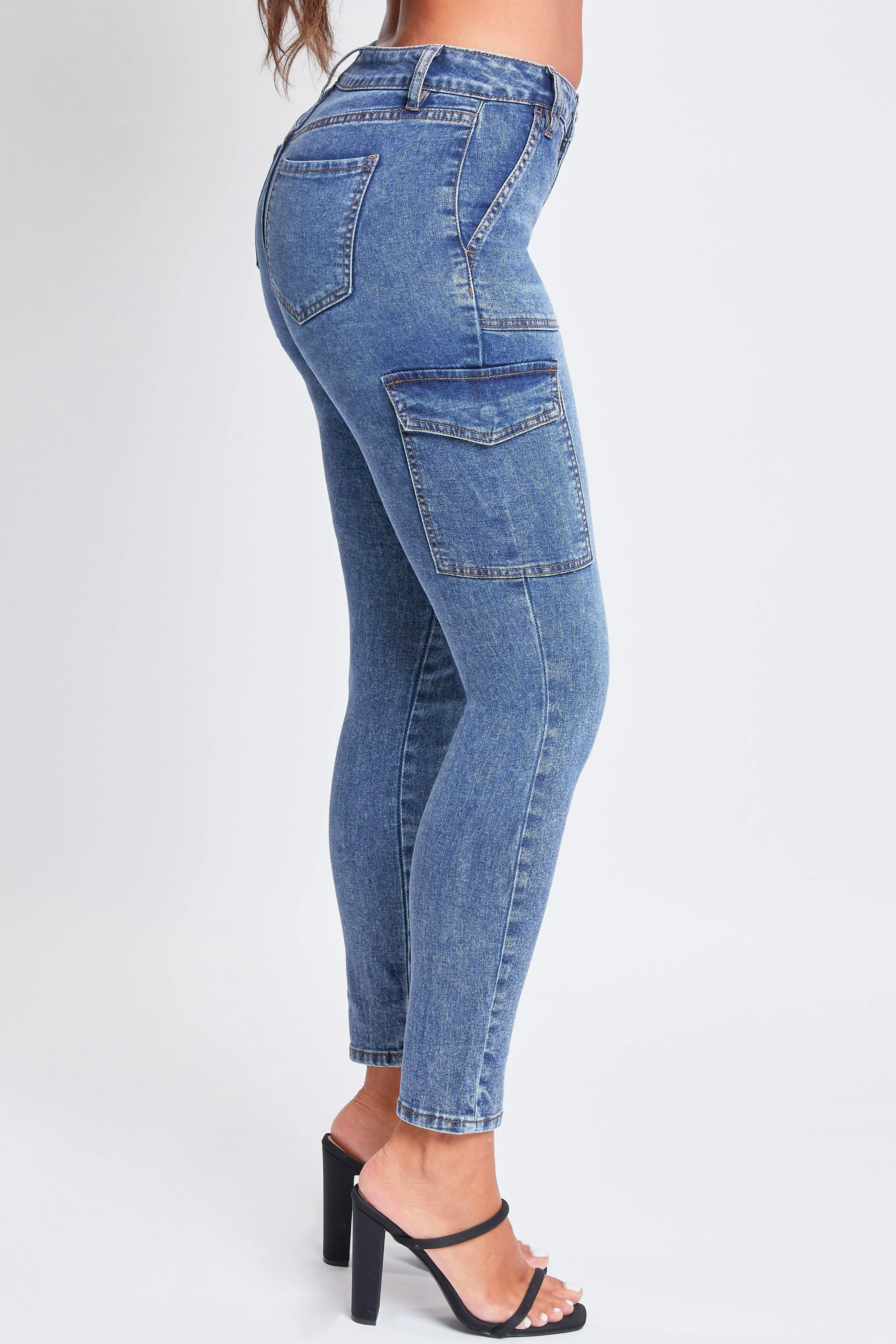 Women's High Rise Skinny Cargo Jeans