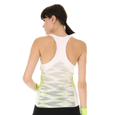 Women's White/Green Tech I D4 Tank